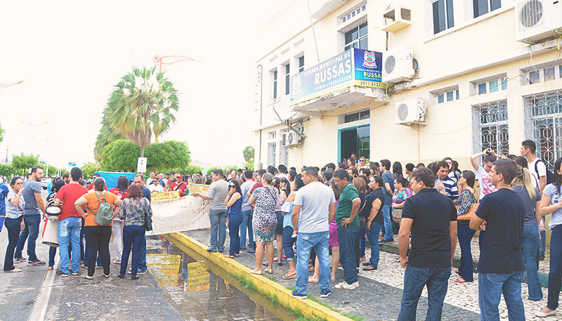 Manifestação contra reforma da Previdência Municipal