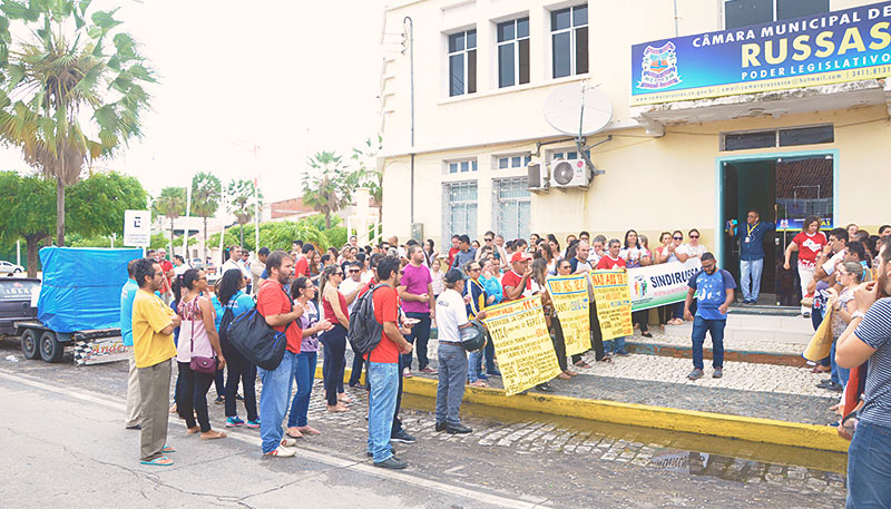 Manifestação contra reforma da Previdência Municipal
