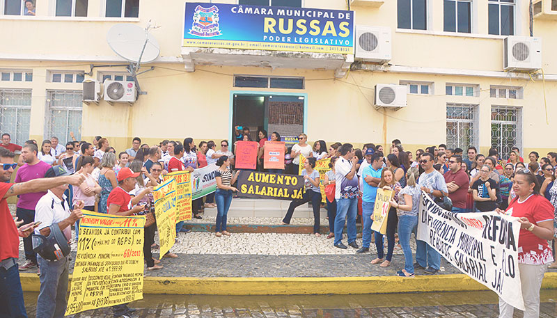 Manifestação contra reforma da Previdência Municipal