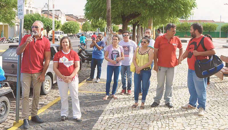 Manifestação contra reforma da Previdência Municipal
