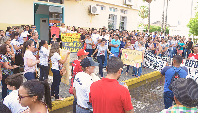 Manifestação contra reforma da Previdência Municipal