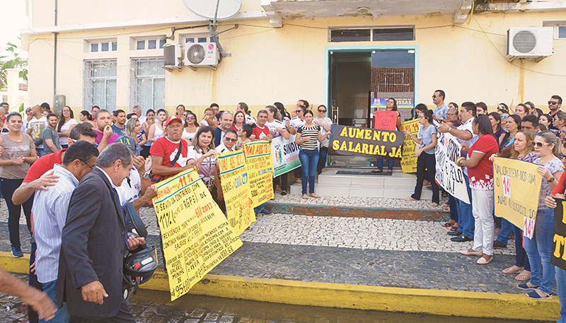 Manifestação contra reforma da Previdência Municipal
