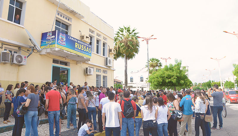 Manifestação contra reforma da Previdência Municipal