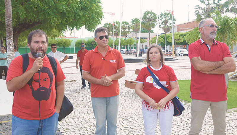 Manifestação contra reforma da Previdência Municipal