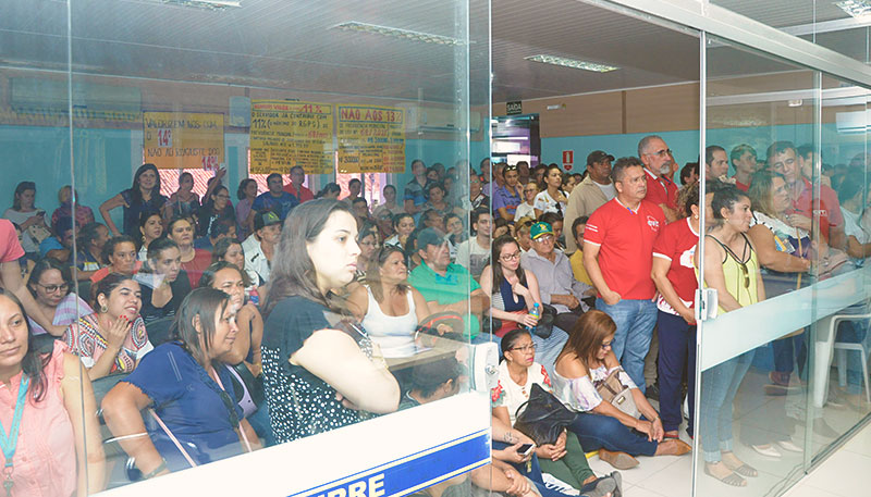 Manifestação contra reforma da Previdência Municipal